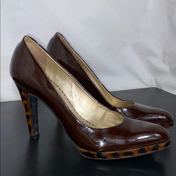 Jessica Simpson dark burgundy high heels size 8 - Picture 5 of 11